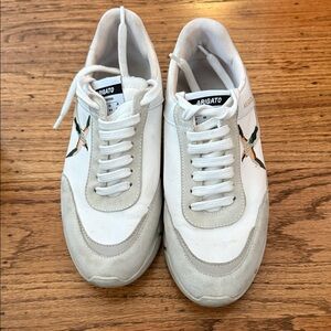 Axel Arigato White and Gray Sneakers